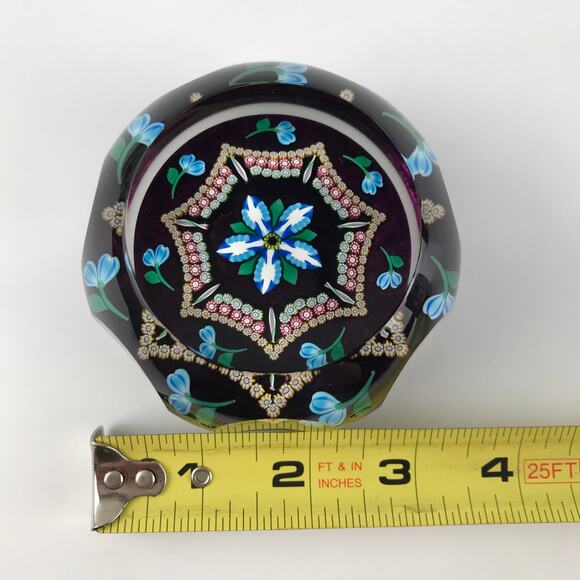 Perthshire PP219 2000 Magnum Flower & Cane Millefiori Lampwork Paperweight Cert - Picture 9 of 16